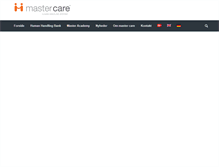Tablet Screenshot of master-care.dk